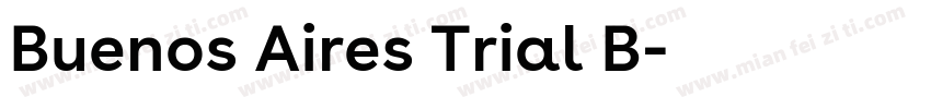 Buenos Aires Trial B字体转换
